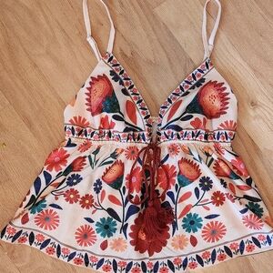 Boho Floral Top